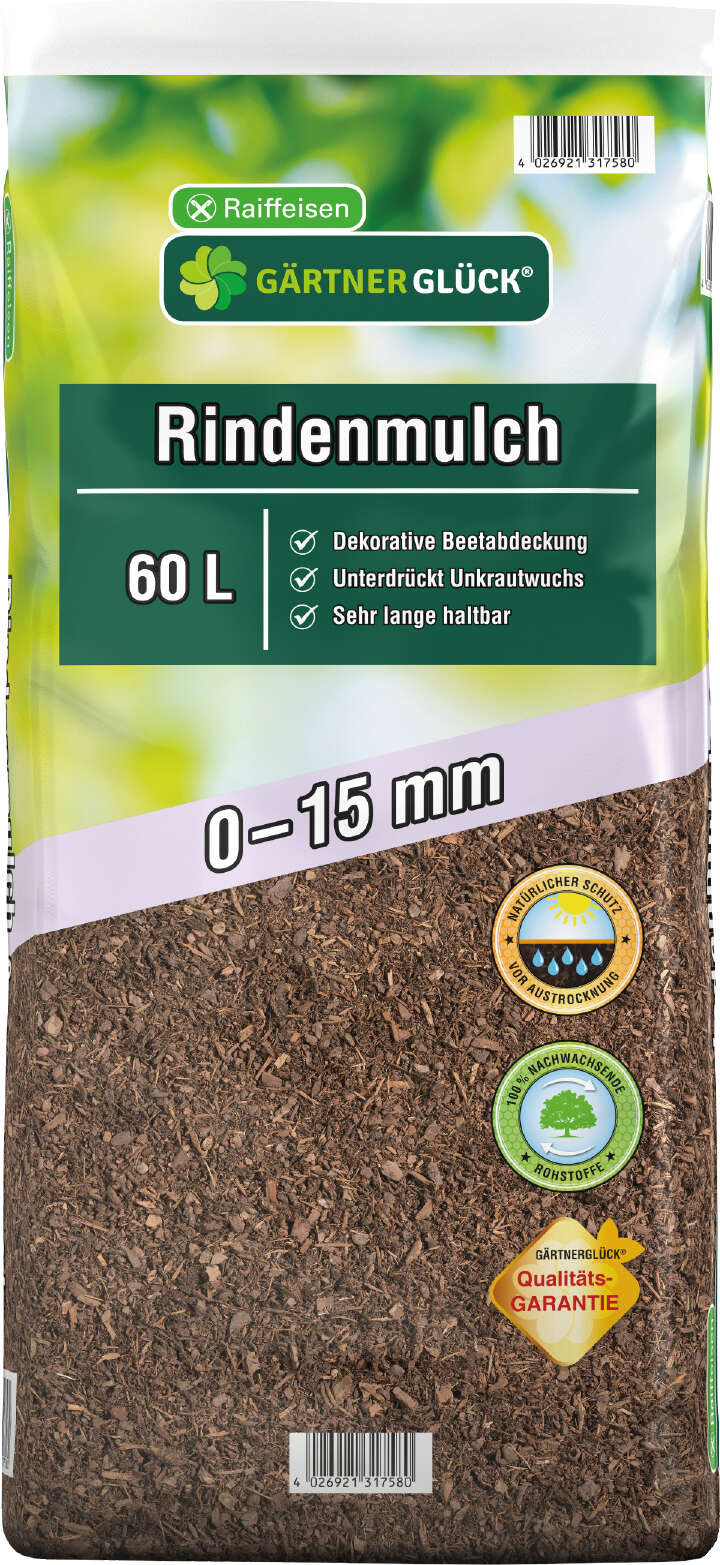 GÄRTNERGLÜCK Rindenmulch 0-15 mm